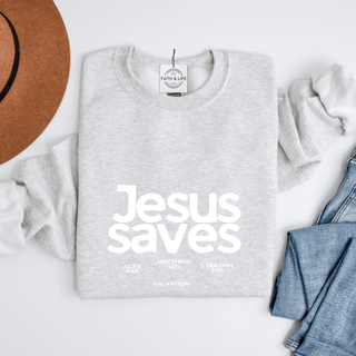 Jesus Saves Crewneck Sweatshirt - July 2026 Collection