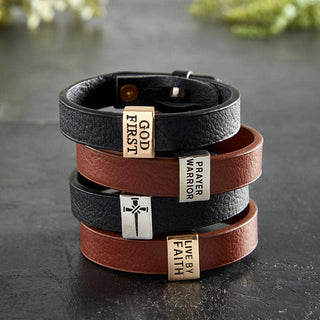 Leather Bracelet - God First