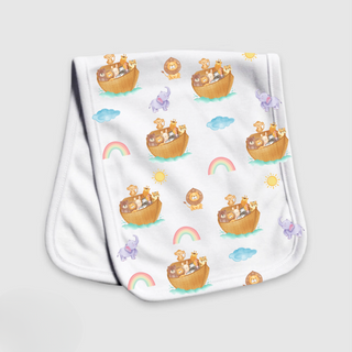 Noah's Ark 2 Ply Burp Cloth