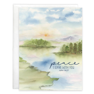 With Scripture Sympathy Card - River peace