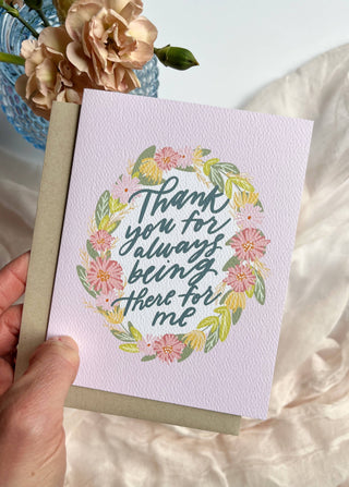 There for Me Card - Friendship Gratitude Kindness