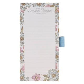 Magnetic Shopping List w/pen Everything Beautiful Ecc. 3:11