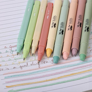 Gel Highlighters & Pens - 12 Pack No Bleed