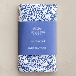 I Surrender All Hymn Tea Towel