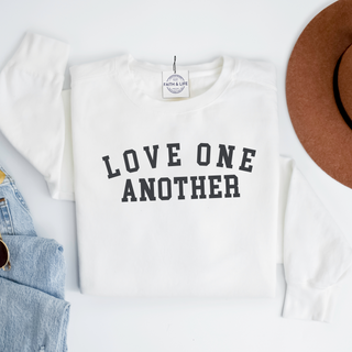 Love One Another Lightweight Comfy Crewneck Sweatshirt