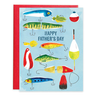 Father's Day Greeting Card - Fishing Lures