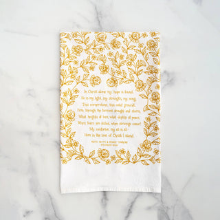 In Christ Alone Hymn Tea Towel – 24"x20"