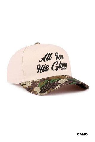 All For His Glory Two Tone Cotton Hat