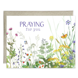 With Scripture Thinking of You Card - Wildflower Garden