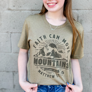 Faith Can Move Mountains Unisex Tee Shirt