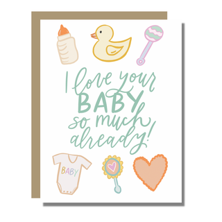 Love Your Baby Card | Baby Shower New Baby Greeting Card