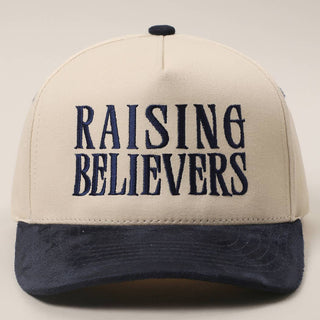 RAISING BELIEVERS Suede Two-Tone Trucker Hat