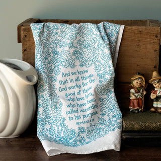 In All Things Scripture Tea Towel