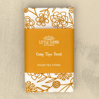 Come Thou Fount Hymn Tea Towel