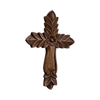 Zacatecas Hand Carved Wood Wall Cross