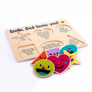 Wood Puzzle - Smile God Loves You