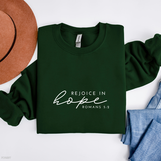 Rejoice in Hope Crewneck Sweatshirt - May 2026 Collection