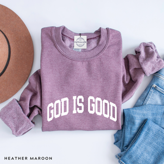 God is Good Cozy Crewneck Sweatshirt