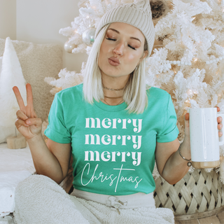 Merry, Merry, Merry Christmas Tee Shirt