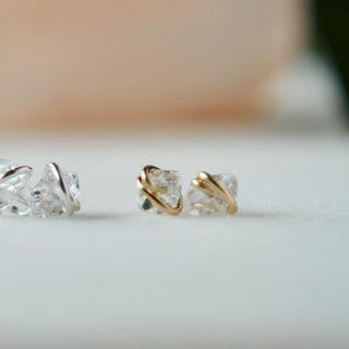 Sterling Silver Herkimer Diamond Earrings