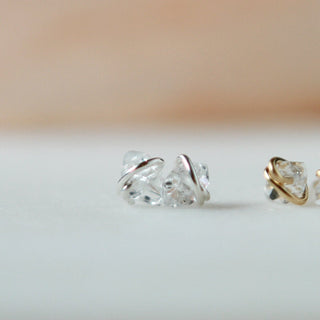 Sterling Silver Herkimer Diamond Earrings