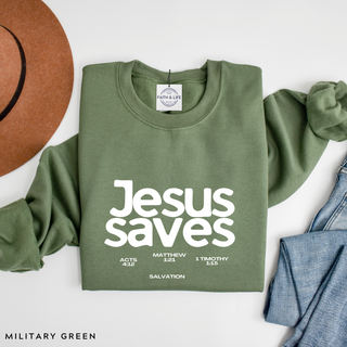 Jesus Saves Crewneck Sweatshirt - July 2026 Collection
