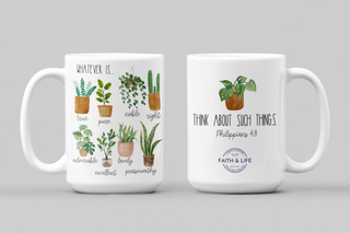 Philippians 4:8 Think About Such Things 15 oz. Mug