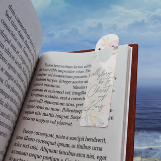 All Glory Be To Christ Metal Christian Bookmark