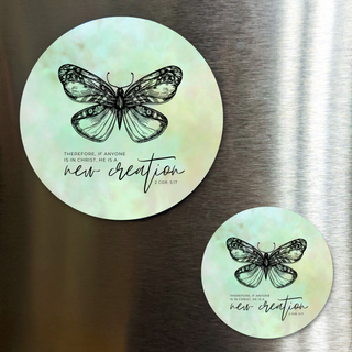 New Creation Watercolor Butterfly Fridge Magnet