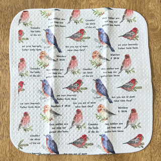 Consider the Birds Christian Microfiber Waffle Weave Kitchen, Cleaning, Dish and Hand Towel 12"x12"