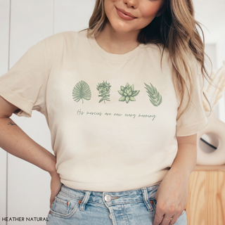 His Mercies Are New Every Morning Succulent Womens Graphic Tee Shirt