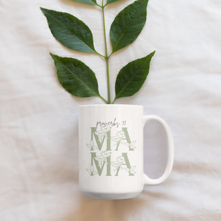 Proverbs 31 Mama 15oz Ceramic Mug in Multiple Color Options