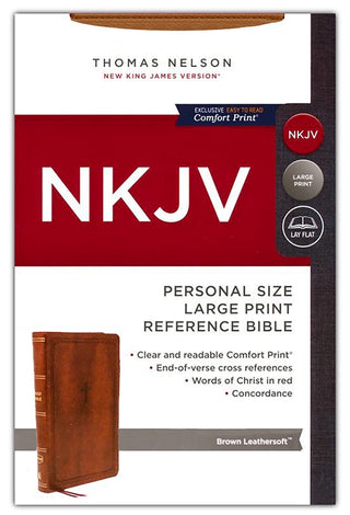 NKJV Personal-Size Large-Print Reference Bible(red letter)