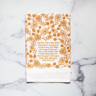 Come Thou Fount Hymn Tea Towel