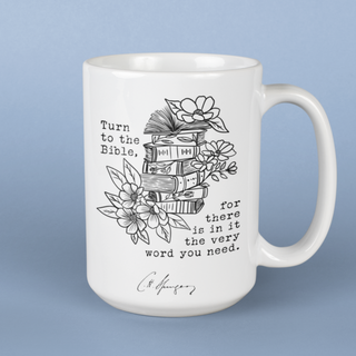 Charles Spurgeon Turn To The Bible Christian Ceramic Mug