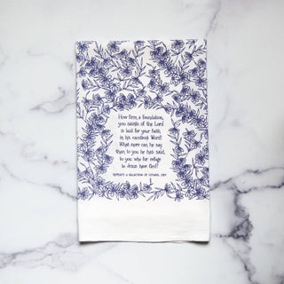 How Firm A Foundation Hymn Tea Towel