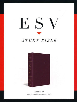 ESV Study Bible, Large Print (Burgundy) Bonded Leather – Large Print