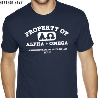 Alpha & Omega Christian Men's Tee Shirt in Multiple Color Options