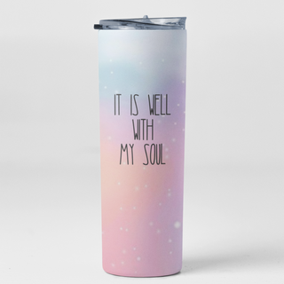 It Is Well With My Soul Christian Hymn Stainless Steel Travel Tumbler