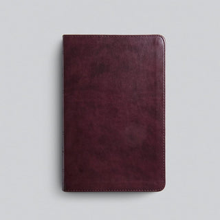 ESV Large-Print Thinline Bible--soft leather-look, mahogany