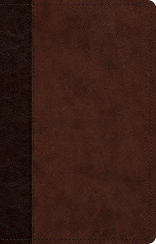 ESV Large Print Thinline Reference Bible-Brown/Walnut Timeless Design Tru Tone