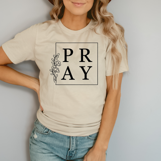 Pray Tee Shirt in Multiple Color Options- Naptime Faithwear