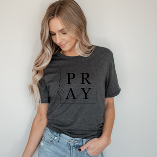 Pray Tee Shirt in Multiple Color Options- Naptime Faithwear