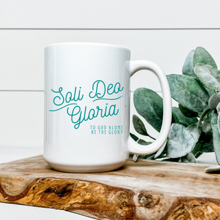 Soli Deo Gloria 15oz Ceramic Mug By Naptime