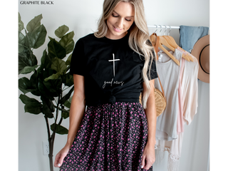 The Good News Cross - Women's Christian T-shirt