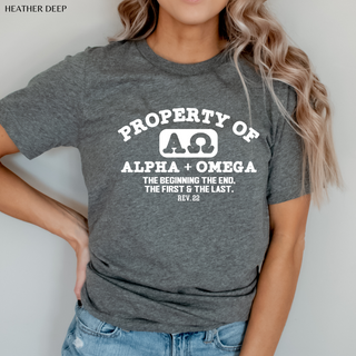 Property Of Alpha and Omega Crewneck Sweatshirt