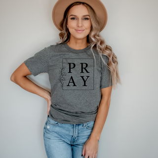 Pray Tee Shirt in Multiple Color Options- Naptime Faithwear