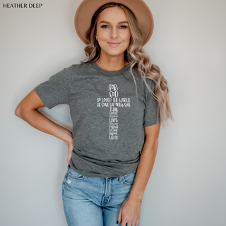 John 3:16 Cross Tee Shirt in Multiple Color Options- Naptime Faithwear