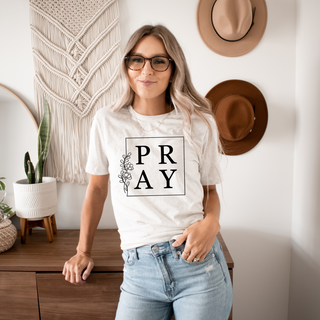 Pray Tee Shirt in Multiple Color Options- Naptime Faithwear