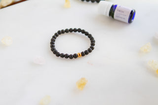 Metal Lava Stone Diffuser Bracelets